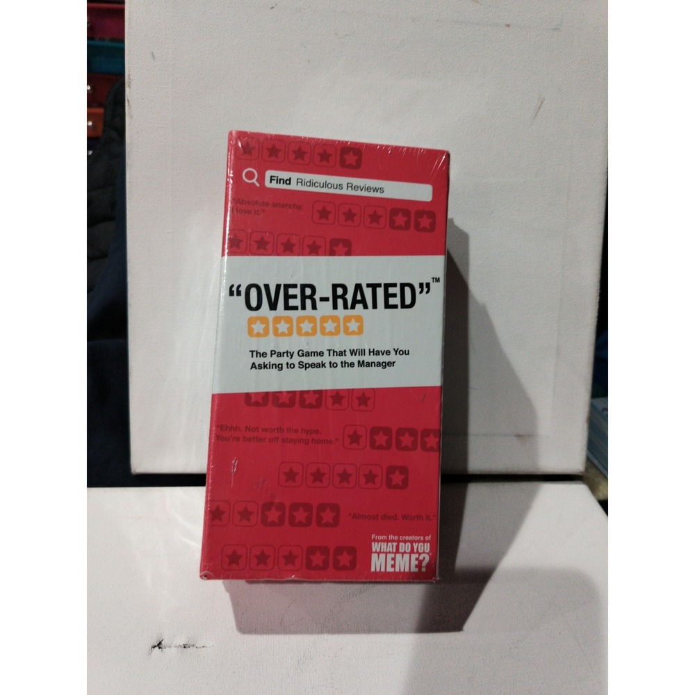 Over-Rated By The Creators Of What Do You Meme? Party Card Game New Sealed